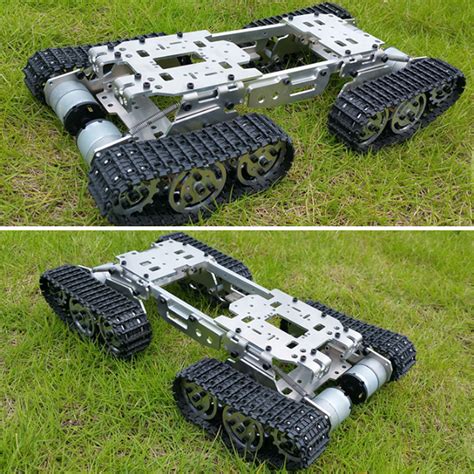 6-12v cnc metal robot rc tank tracked chassis show videos|SZDoit Tracked Tank like robot .